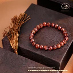 Ngọc Đan Tâm - Vòng Tay Thạch Anh Tóc Đỏ Đồng Trục VIP 7mm 3