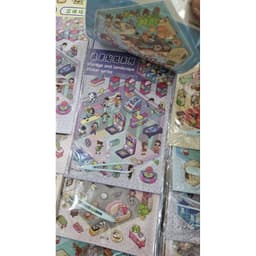 Vỉ 20 Bộ Dán Tương Tác 3D Trang Trí Căn Phòng DIY Mix Nhiều Mẫu Có Kèm Nhíp 2