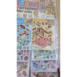 Vỉ 20 Bộ Dán Tương Tác 3D Trang Trí Căn Phòng DIY Mix Nhiều Mẫu Có Kèm Nhíp 3