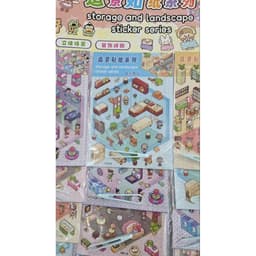 Vỉ 20 Bộ Dán Tương Tác 3D Trang Trí Căn Phòng DIY Mix Nhiều Mẫu Có Kèm Nhíp 4