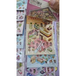 Vỉ 20 Bộ Dán Tương Tác 3D Trang Trí Căn Phòng DIY Mix Nhiều Mẫu Có Kèm Nhíp 6
