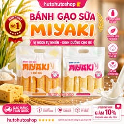 Sỉ Bịt Bánh Gạo Lớn 240g Vị Sữa, Phô Mai Miyaki Tràng An - Không Chiên Dầu Giòn Tan Trong Miệng 1