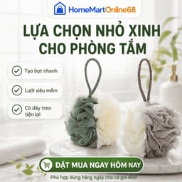 Bông Tắm Lưới Siêu Mềm 2 Màu MimiHomeMart - Tạo Bọt, Massage Cơ Thể, Tiết Kiệm Sữa Tắm 9