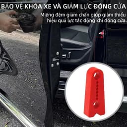 4 Miếng Đệm Kẹp Khóa Cửa Ô Tô Chất Liệu Silicon - Giảm Xóc, Chống Ồn, Bảo Vệ Khóa Cửa, Lắp Đặt Nhanh Chóng 7