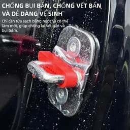 4 Miếng Đệm Kẹp Khóa Cửa Ô Tô Chất Liệu Silicon - Giảm Xóc, Chống Ồn, Bảo Vệ Khóa Cửa, Lắp Đặt Nhanh Chóng 6