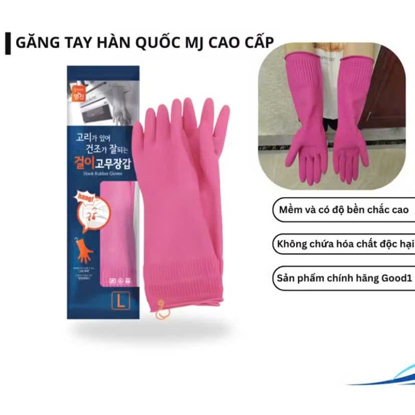 Găng tay cao su MyungJin Hàn Quốc tiện ích có móc treo