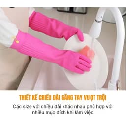 Găng tay cao su MyungJin Hàn Quốc tiện ích có móc treo 5