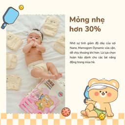 [COMBO 3] Tã bỉm Mamogom Dynamic Đủ Size mềm mại thấm hút tốt cho bé 6