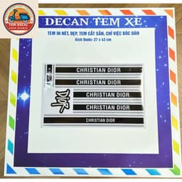 Bộ Tem Dán Xe diorrr moii zzz dán xe K1,VC,V1 Tem 3 lớp, không ảnh hưởng đến màu sơn của xe MIU MIU 3