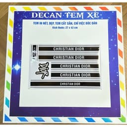 Bộ Tem Dán Xe diorrr moii zzz dán xe K1,VC,V1 Tem 3 lớp, không ảnh hưởng đến màu sơn của xe MIU MIU 2