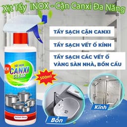 Dung Dịch Tẩy Cặn Canxi Đa Năng CANXI CLEAR 500ml – Hỗ Trợ Làm Sạch Cặn Vôi Trên Nhiều Bề Mặt 5