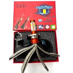 Bóng Led Xe Máy,Bóng Led 3 Tim H4 Hộp Xanh,Bóng Led 3 Tim Có Đuôi Tản Nhiệt,Bóng Led Pha Xe Máy K36 6