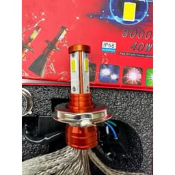 Bóng Led Xe Máy,Bóng Led 3 Tim H4 Hộp Xanh,Bóng Led 3 Tim Có Đuôi Tản Nhiệt,Bóng Led Pha Xe Máy K36 3
