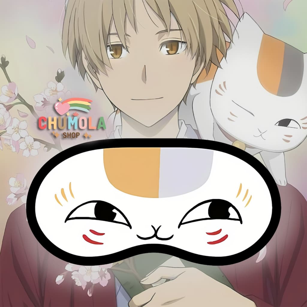 Bịt mắt Nyanko-sensei che mắt ngủ anime Natsume Yuujinchou phụ kiện cosplay Hữu Nhân Sổ
