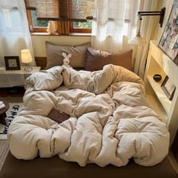 ĐŨI MÂY BỘ 4 MÓN VỎ CHĂN PHỐI MÀU TRƠN PASTEL DỄ SỬ DỤNG RẤT THOÁNG MÁT 4