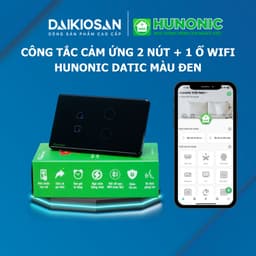 Công Tắc Cảm Ứng Hunonic Datic 1-2-3-4 Nút Kết Nối Wifi Điều Khiển Từ Xa Wifi, Hẹn Giờ Tự Động 3