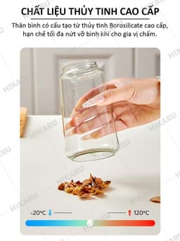 Bình Đựng Dầu Ăn 2 Chế Độ (Xịt & Rót) Thủy Tinh Cao Cấp Đựng Dầu Ăn Nước Mắm HIKARU DT241102001 9