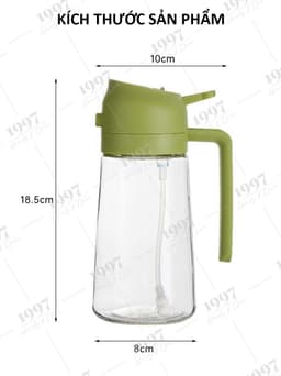 Bình Đựng Dầu Ăn 2 Chế Độ (Xịt & Rót) Thủy Tinh Cao Cấp Đựng Dầu Ăn Nước Mắm 97HOMELY DT241102001 5