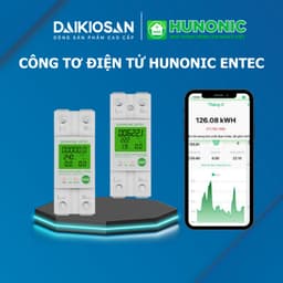 Công Tơ Điện Tử Hunonic Entec Wifi chống giật, đo điện năng tiêu thụ đóng ngắt từ xa qua APP 1