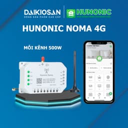 Công tắc Hunonic Noma 4CH – Điều khiển mọi thiết bị từ xa qua điện thoại dùng sim 1