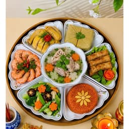 Bộ Bát Đĩa Hoa Mặt Trời Bát Tràng Men Trắng Vẽ Đào Hồng Cao Cấp | Bộ Chén Đĩa Gốm Sứ Gia Đình Đẹp Sang Trọng 15 Món 4