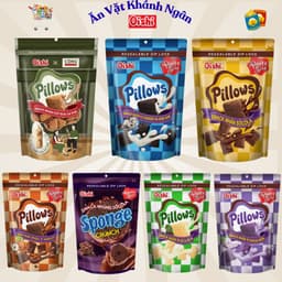 Combo Snack nhân kem OISHI Pillows đủ vị - HÀNG CHÍNH HÃNG 1