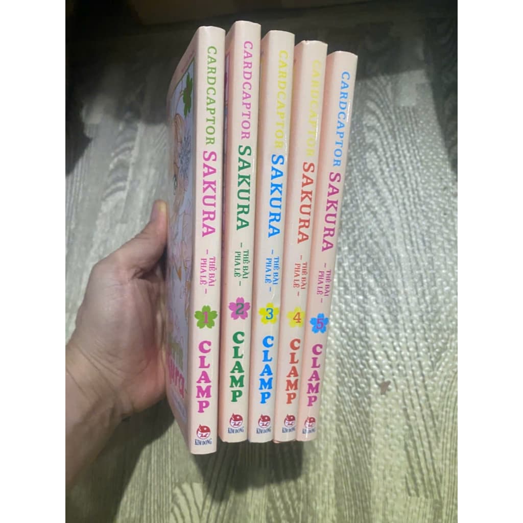 Bộ 5q vở Sakura CardCaptor - Card Captor thẻ bài pha lê tập 1-5