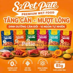 [HỘP 12 GÓI] Pate S2PET cho chó mèo 85g Dạng Gói dạng sốt mềm bổ sung nước, dễ tiêu hóa nhiều vị 2