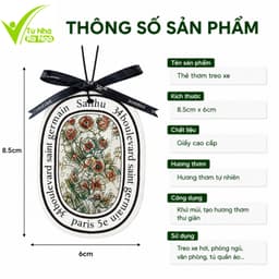 Dây Thơm Treo Xe Ô Tô Khử Mùi, Chống Say Xe GD220 - Sáp Nén Thơm Treo Tủ Quần Áo Khử Mùi Ẩm Mốc 6
