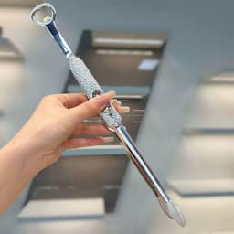 Kẹp đồ nướng BBQ chất liệu inox 18/10  - OYATTON O315 dài 32cm kiêm mở nắp chai 3