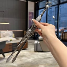 Kẹp đồ nướng BBQ chất liệu inox 18/10  - OYATTON O315 dài 32cm kiêm mở nắp chai 2