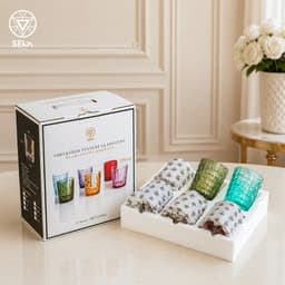 [ GOCHY ] Bộ 6 Ly Thủy Tinh GOCHY HOME 300ml Vân Ong Dập Nổi 3D, Cốc Uống Nước Soda-Lime Không Chì, Dày Dặn Sang Trọng -Màu Trắng 6