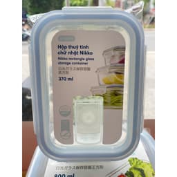 Hộp Thuỷ Tinh - Đựng Thực Phẩm Nikko INOCHI Đồ Ăn - Thức Ăn Trong Ngăn Đá Tủ Lạnh - Bảo Quản Thực Phẩm 2