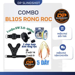 Combo Máy BL10S Thu Cá Đa Năng – Có Dây Dù Sẵn Trong Máy, Kèm Leader SW Durabara 100M 1