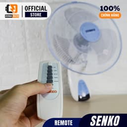 Remote điều khiển quạt Senko quạt cây, quạt đứng, quạt treo tường - Nhỏ gọn, nút bấm êm, dùng pin AAA 5