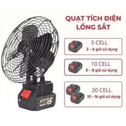 Quạt Tích Điện Mini DIDOOGLT Để Bàn Lượng Lớn 10 Cell Làm Mát Cực Nhanh, Sử Dụng Liên Tục Nhiều Giờ 1