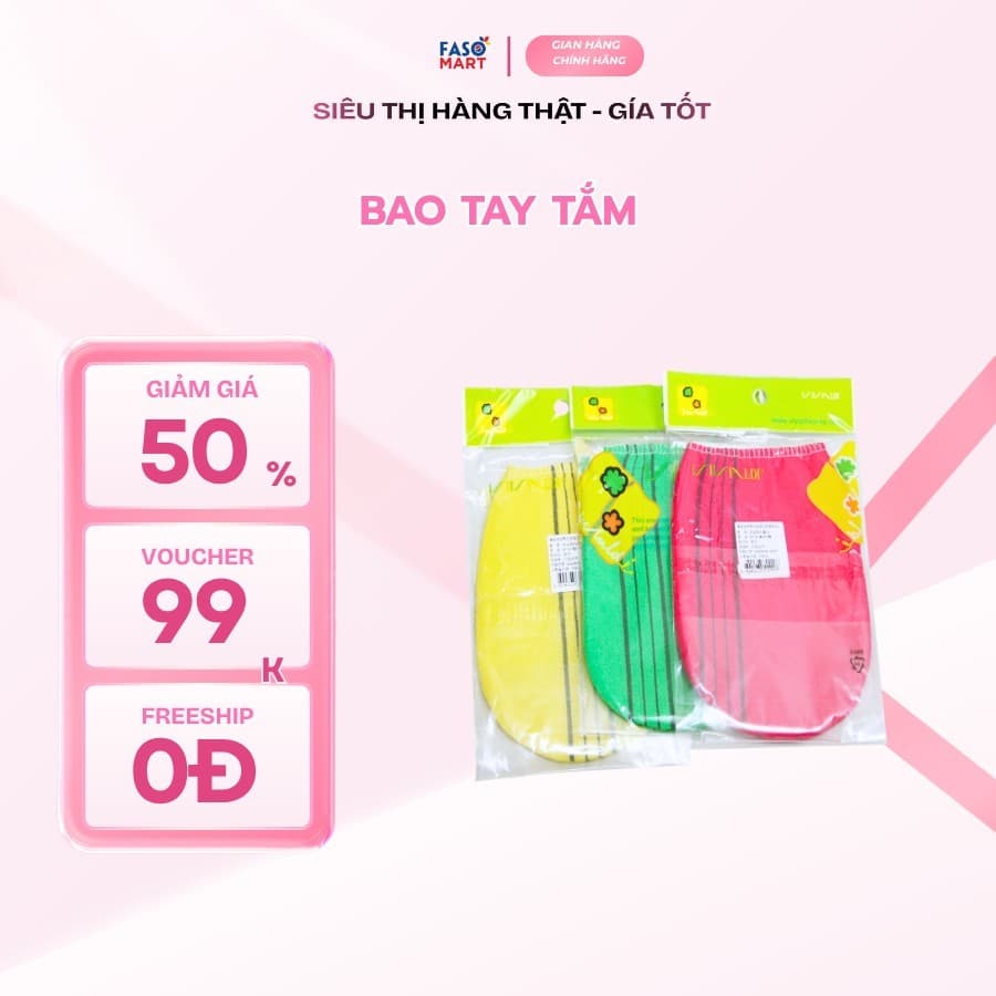 Bao tay tắm xuất xứ chính ngạch Hàn Quốc