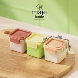 Khay làm đá viên lẻ từng ngăn cỡ lớn có nắp đậy, hộp đựng đá tháo rời thông minh - Maje Home 1