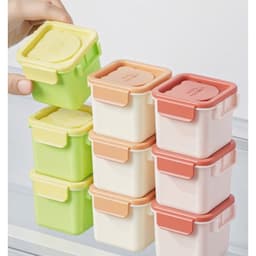 Khay làm đá viên lẻ từng ngăn cỡ lớn có nắp đậy, hộp đựng đá tháo rời thông minh - Maje Home 2