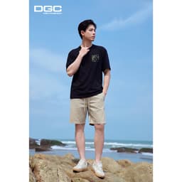 Quần short nam DGC thiết kế cạp chun với kiểu dáng basic khỏe khoắn, gọn gàng và thoải mái -SQSBF57M 3