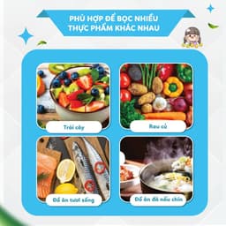 COMBO 4 (1 bịch 50 cái ) Màng Bọc Thực Phẩm Bo Chun MyJae 5