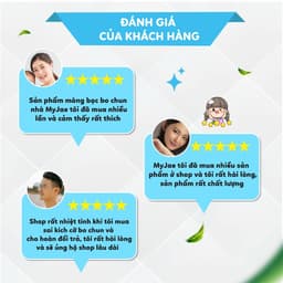 COMBO 4 (1 bịch 50 cái ) Màng Bọc Thực Phẩm Bo Chun MyJae 8