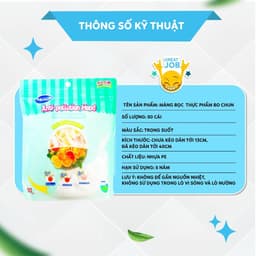 COMBO 4 (1 bịch 50 cái ) Màng Bọc Thực Phẩm Bo Chun MyJae 4