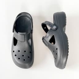 [Tặng Charm + Móc Khóa Chính Hãng] Dép Sục Màu Đen WABIS Platform Happiness V1 Đế Cao 3cm, Êm Chân, Chống Trượt [WPH-V1] 7