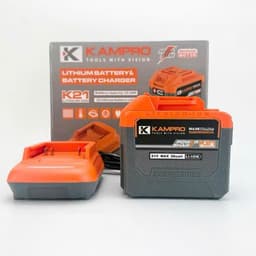 Pin 20 Cell KAMPRO 10Ah Mạch 4 Mosfet, Kèm sạc nhanh, Chân Pin Phổ Thông, Có Đèn Led Báo Pin 4