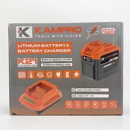 Pin 20 Cell KAMPRO 10Ah Mạch 4 Mosfet, Kèm sạc nhanh, Chân Pin Phổ Thông, Có Đèn Led Báo Pin 5