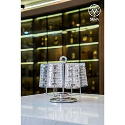 [ GOCHY ] Bộ 6 Ly Thủy Tinh GOCHY HOME 300ml Vân Ong Dập Nổi 3D, Cốc Uống Nước Soda-Lime Không Chì, Dày Dặn Sang Trọng -Màu Trắng 7