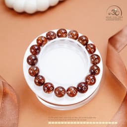 Ngọc Đan Tâm - Vòng Tay Thạch Anh Tóc Nâu 11mm 5A - Mệnh Thổ - Mệnh Kim 4