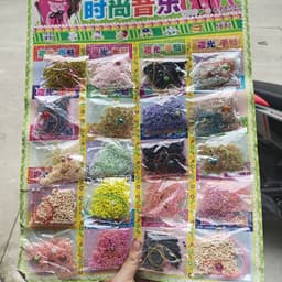 Bảng 20 túi đồ chơi xâu vòng hạt nhỏ màu sắc, túi siêu nhiều 4