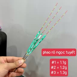Phao Rô Ngọc Tuyết tải chì 1.1g 1.2g 1.3g câu rô diếc chép tự nhiên, tín hiệu nhạy 3